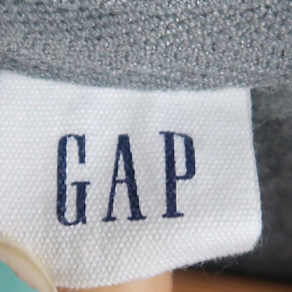 GAP GREY FULL ZIP HOODIE SWEATSHIRT WITH  CAMO APPLIQUE GAP LOGO SIZE MEDIUM - Picture 2 of 7